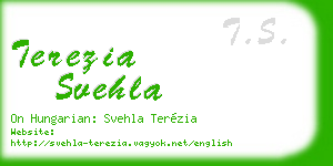 terezia svehla business card