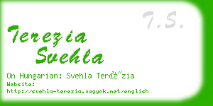 terezia svehla business card